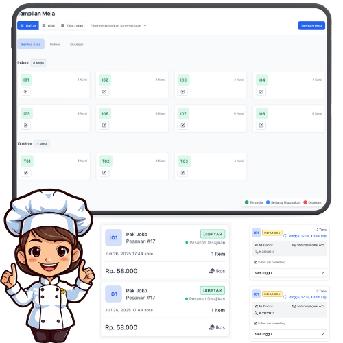 Optimalkan Reservasi & Pengelolaan Meja